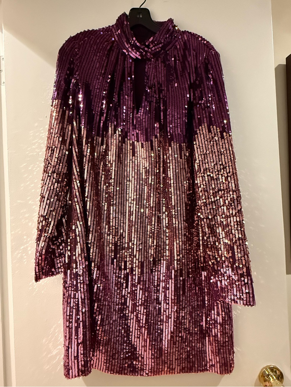 Kate Spade size 10 Purple Sequin Ombre Party Dress